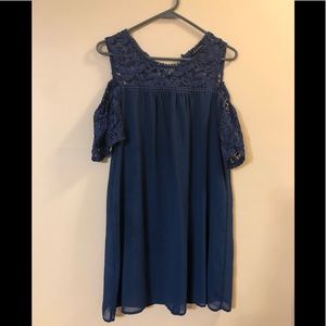 Beautiful cold shoulder dress!